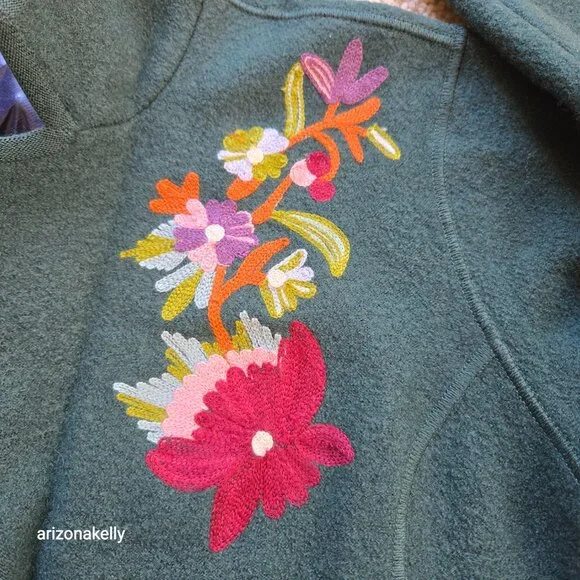 NWT Brooks Brothers Extra Fine Merino Embroidered Blazer Green Floral - Picture 11 of 13